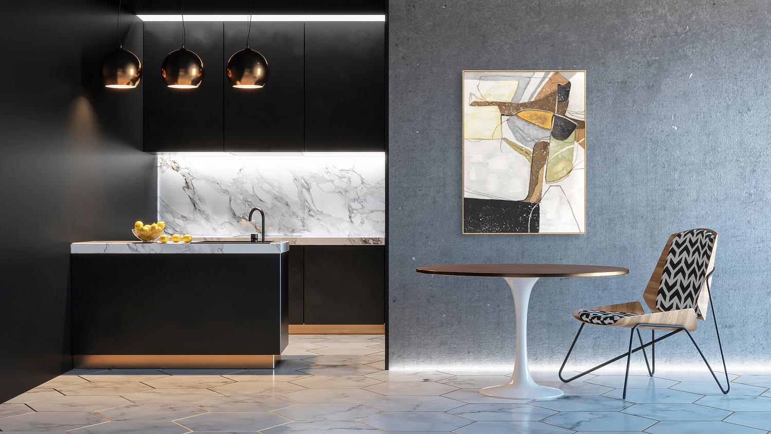 Berkeley Designs Oil on Canvas 26 - Image 5