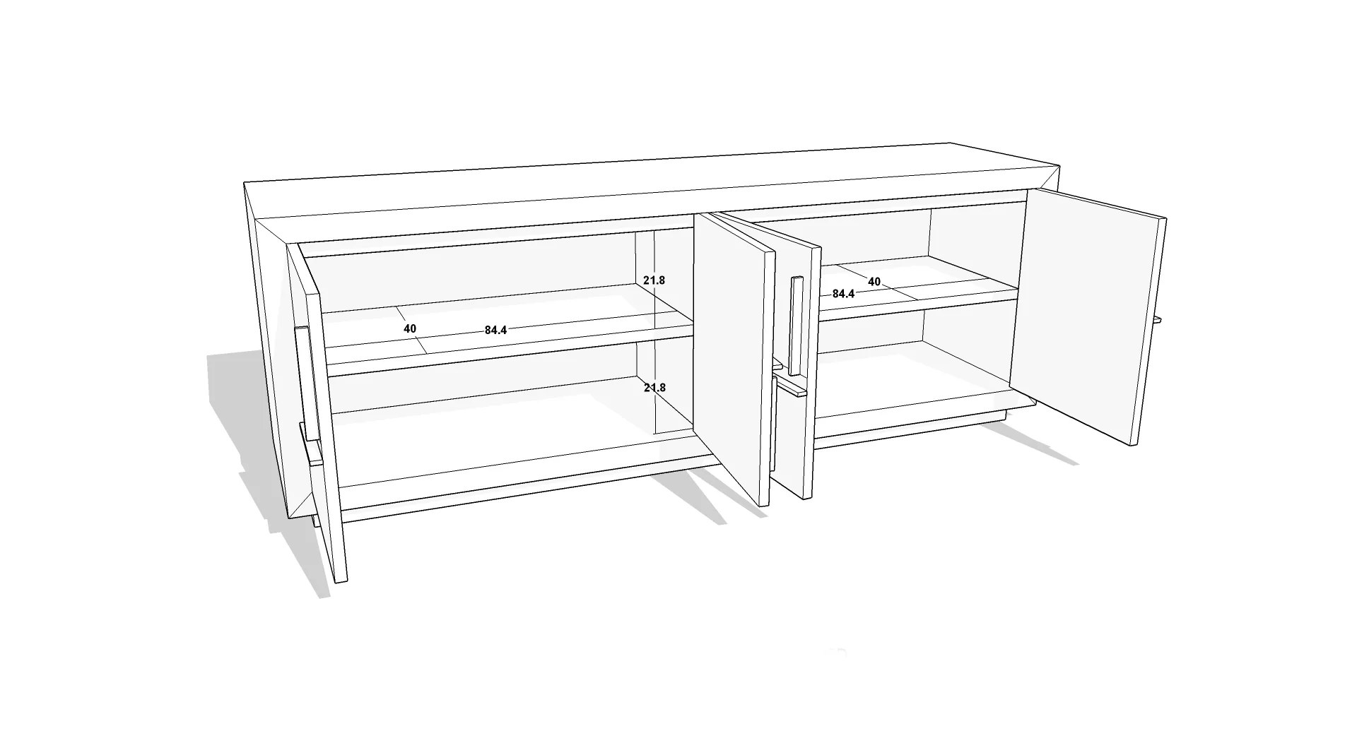 Berkeley Designs Bristol Media Unit - Image 3