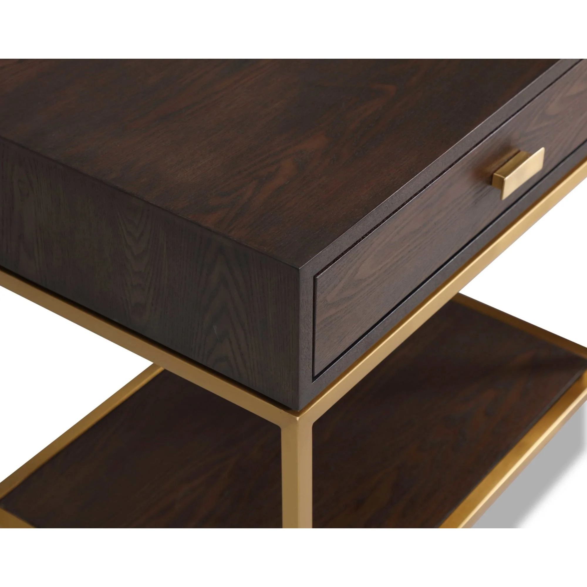 Liang & Eimil Levi Gold & Brown Bedside Table - Image 3