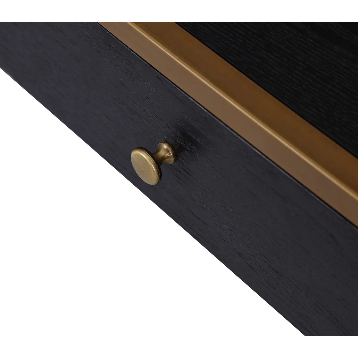 Liang & Eimil Rivoli Dressing Table in Wenge and Brass - Image 3