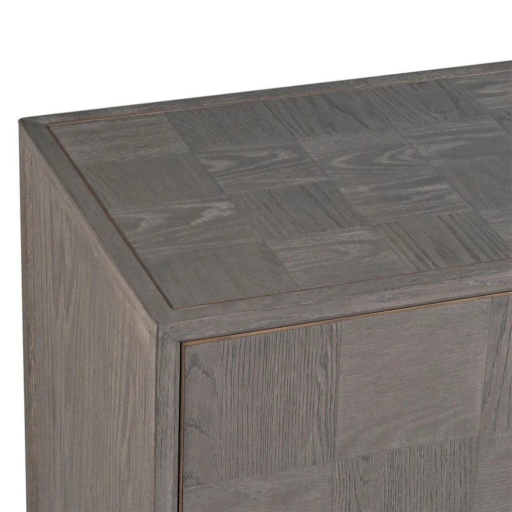 Fernsby Squares Sideboard with Oak and Brass Handles - Image 4