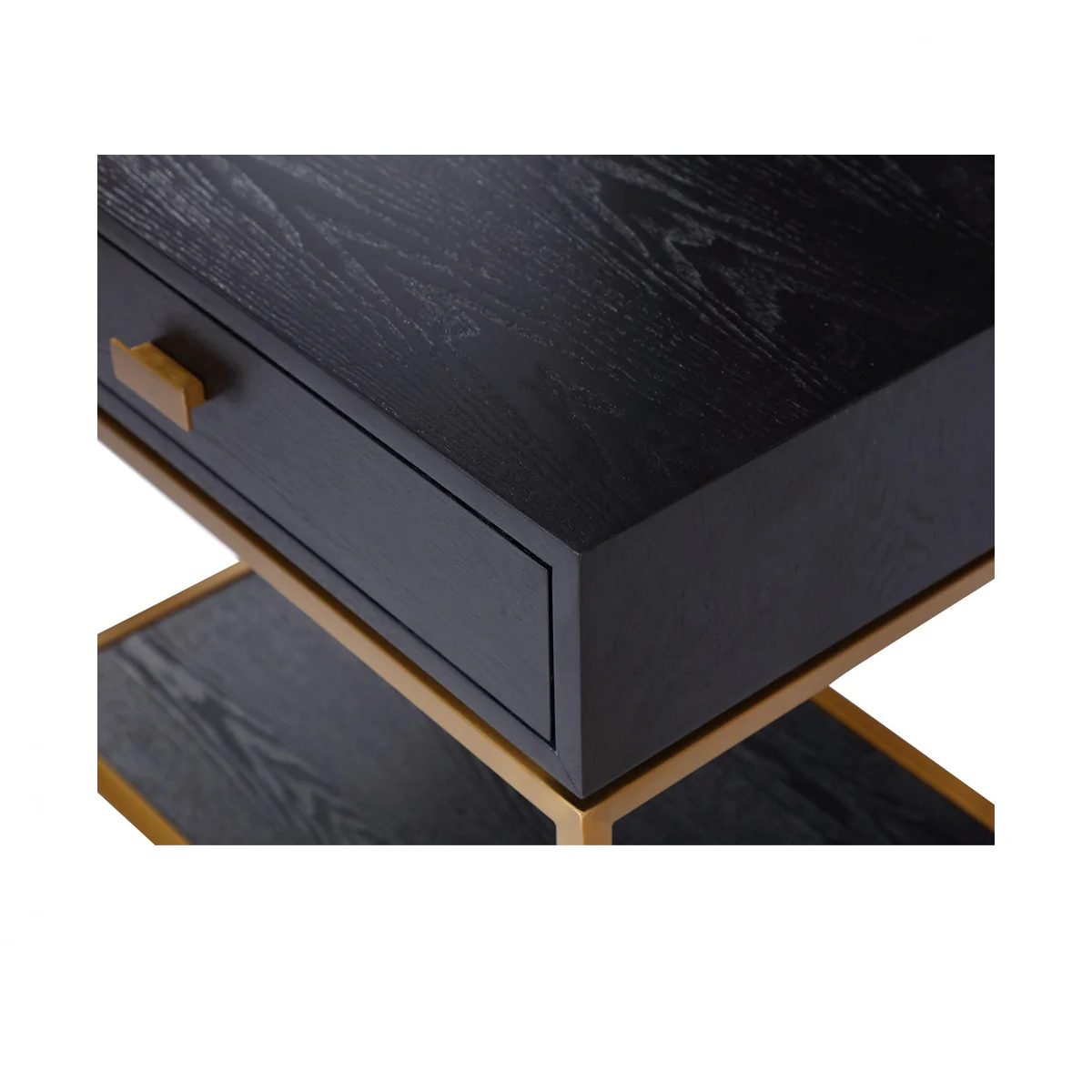 Liang & Eimil Levi Gold & Wenge Bedside Table - Image 3