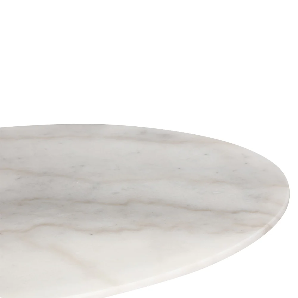 Liang & Eimil Telma Dining Table in Brass and White Marble - Small - Image 3