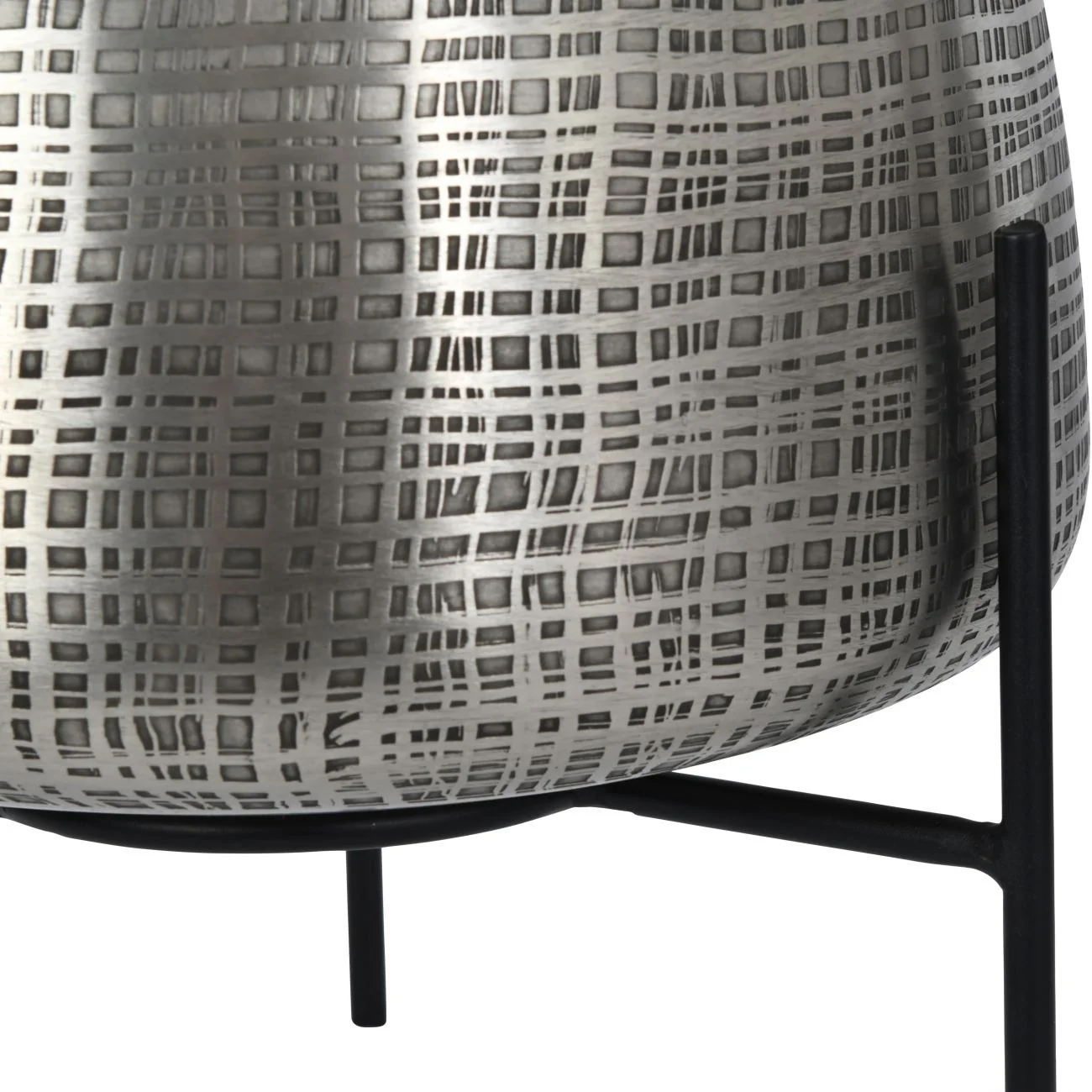 Libra Interiors Clyde Tabletop Planters in Nickel – Set of 2 - Image 5