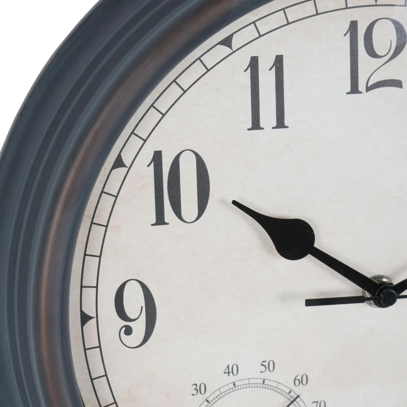 Libra Interiors Outdoor Antiqued Metal Clock – Small - Image 4