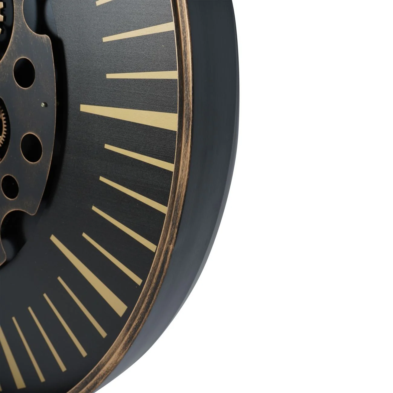 Libra Interiors Palladium Wall Clock with Moving Cogs – Large - Image 5