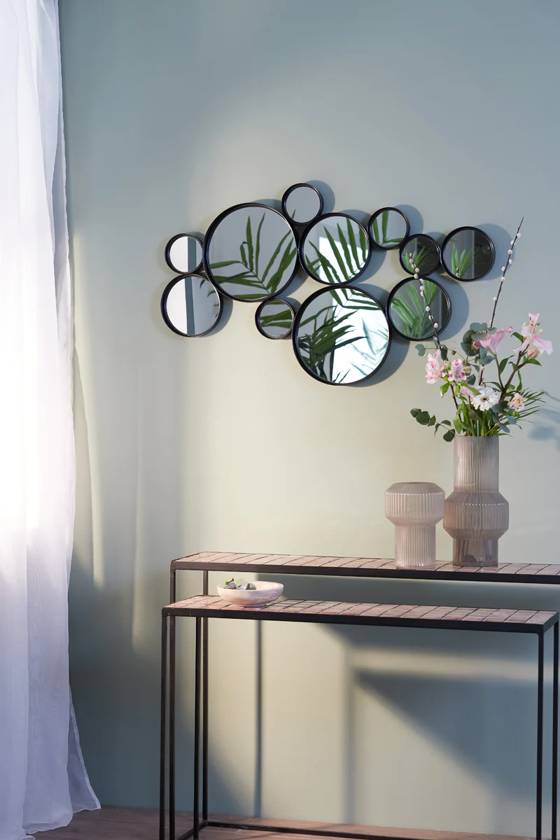 Light & Living Cielo Mirror with Black Circles - Small - Image 3
