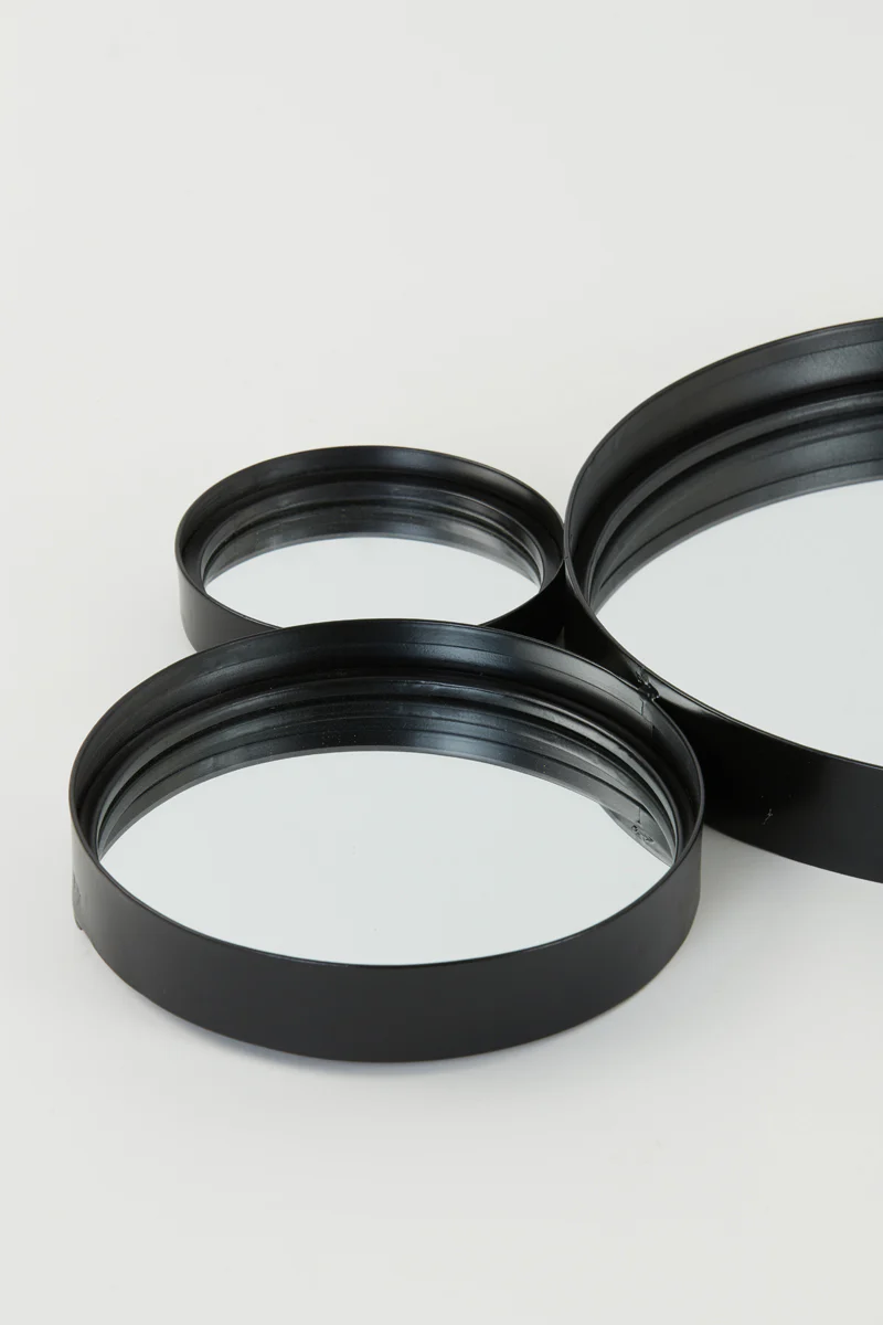 Light & Living Cielo Mirror with Black Circles - Small - Image 5