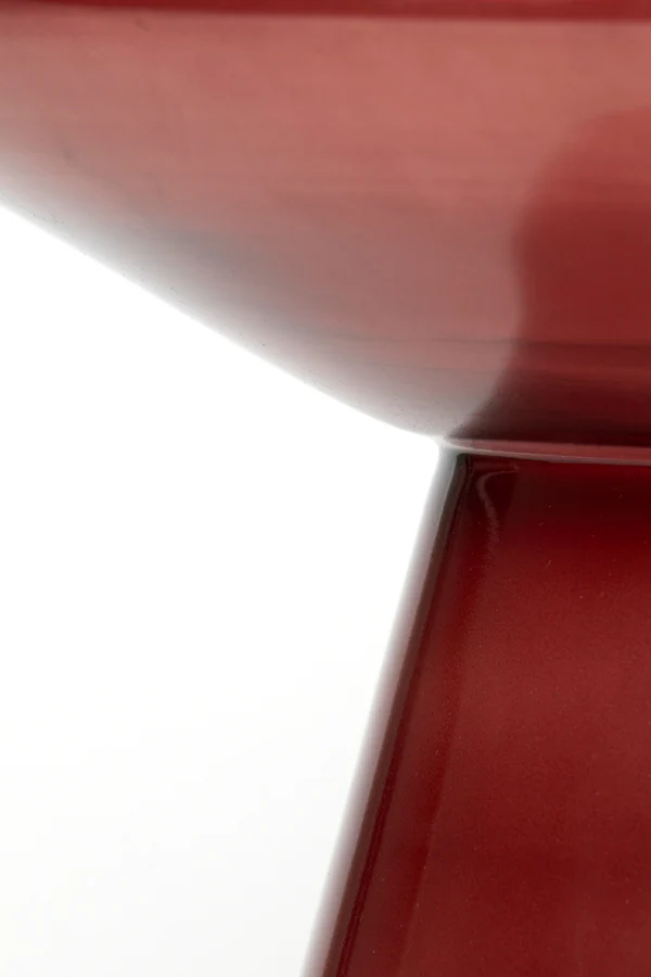 Light & Living Dakwa Side Table in Burgundy Glass - Image 3
