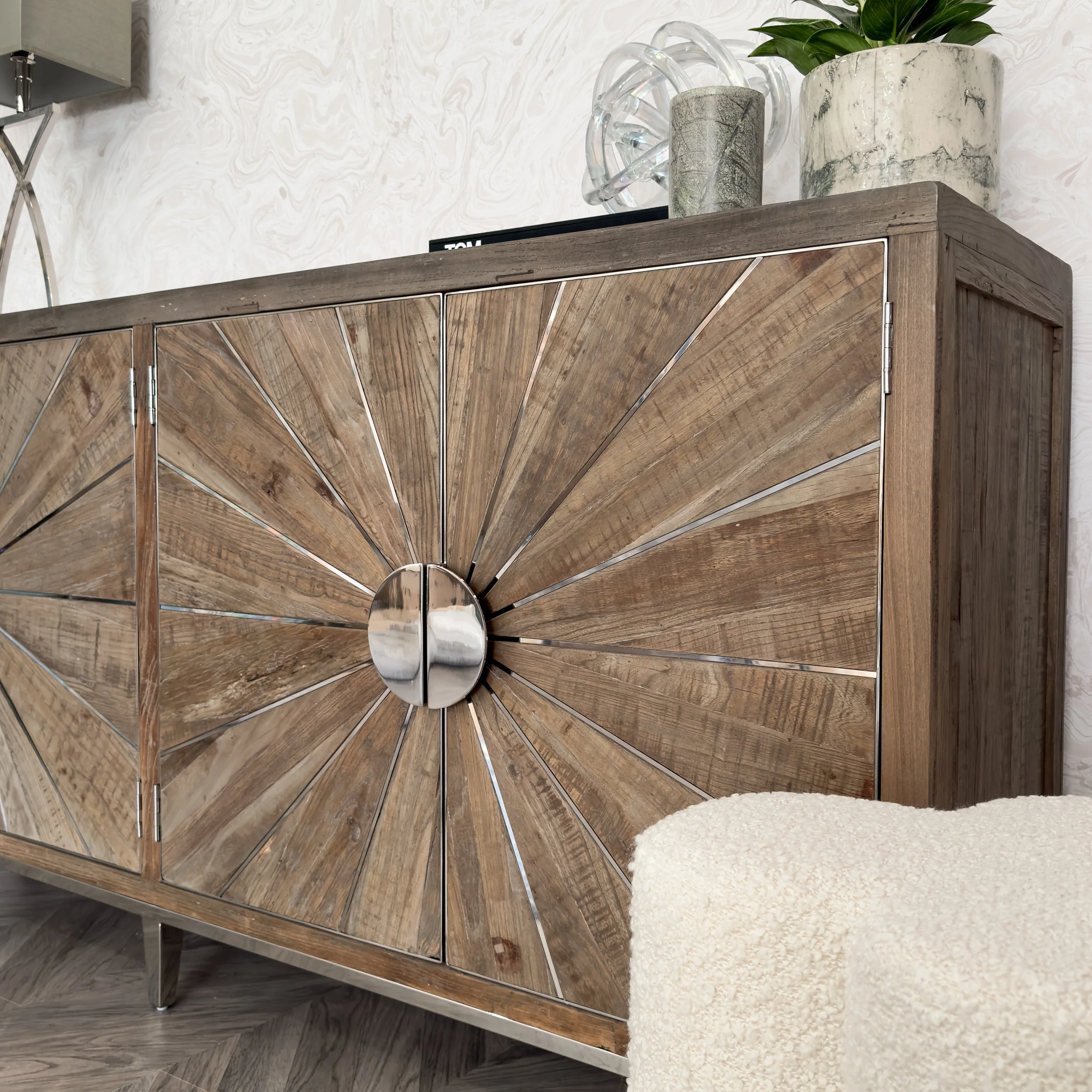 The Sol Reclaimed Elm Sideboard - Image 11