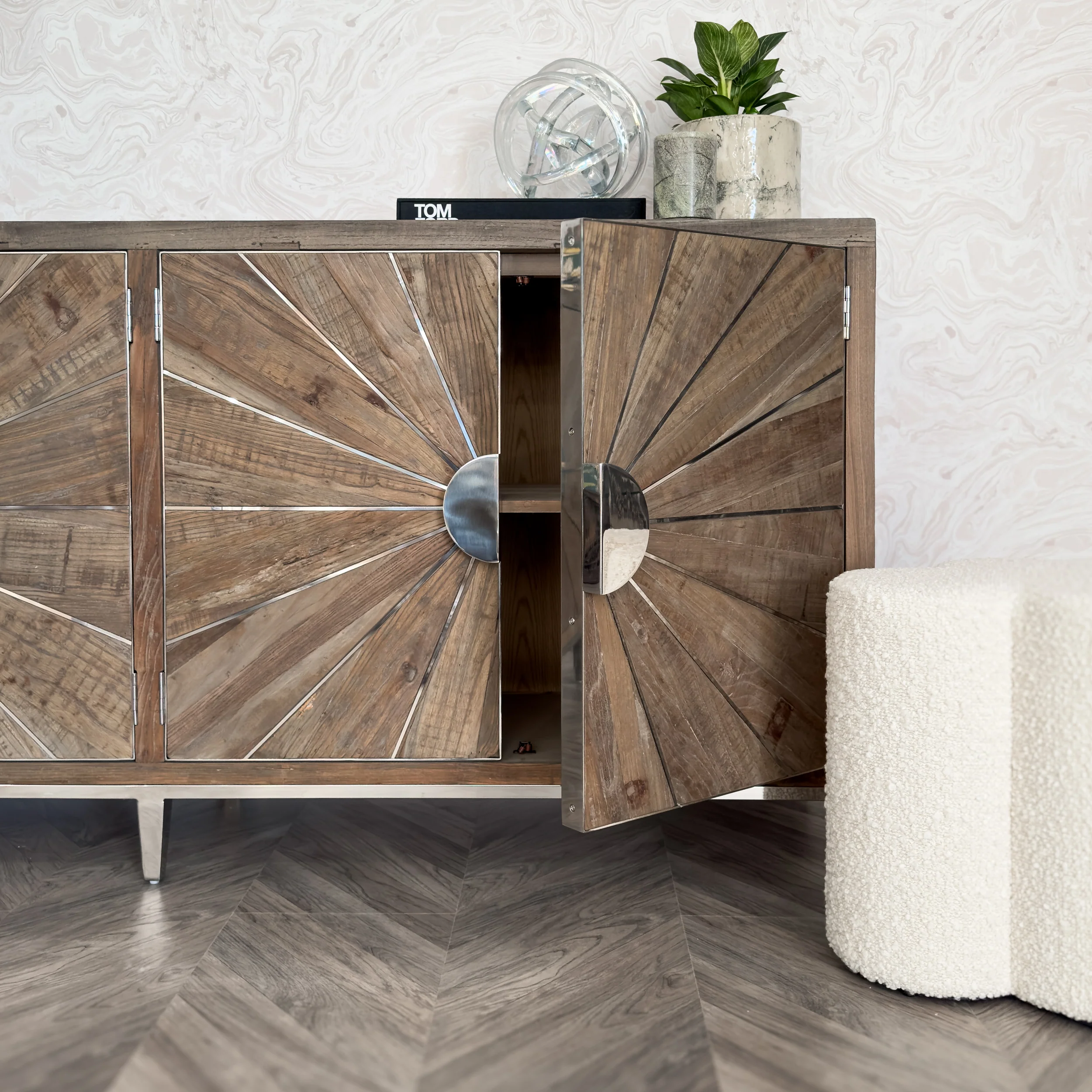 The Sol Reclaimed Elm Sideboard - Image 12