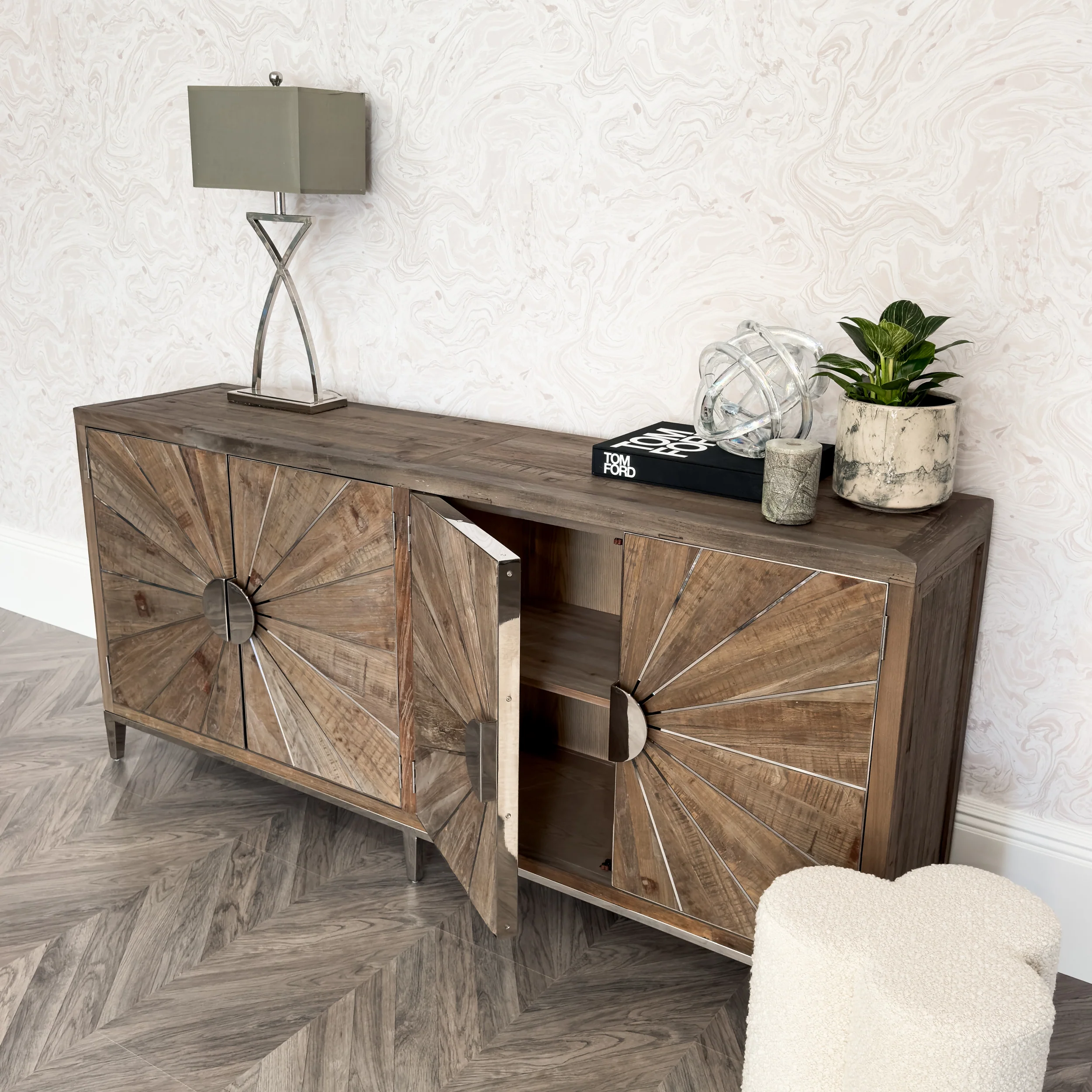 The Sol Reclaimed Elm Sideboard - Image 6